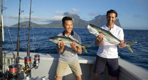 E​njoy fishing off the beautiful Lord Howe Island