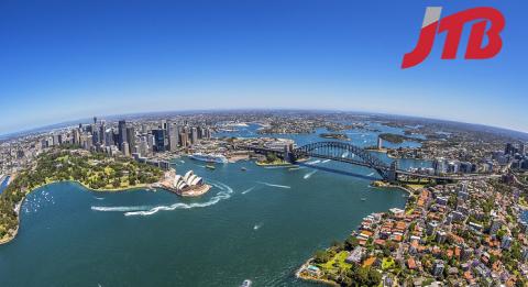 シドニー・ハーバーの空中写真 Aerial view of Sydney Harbour