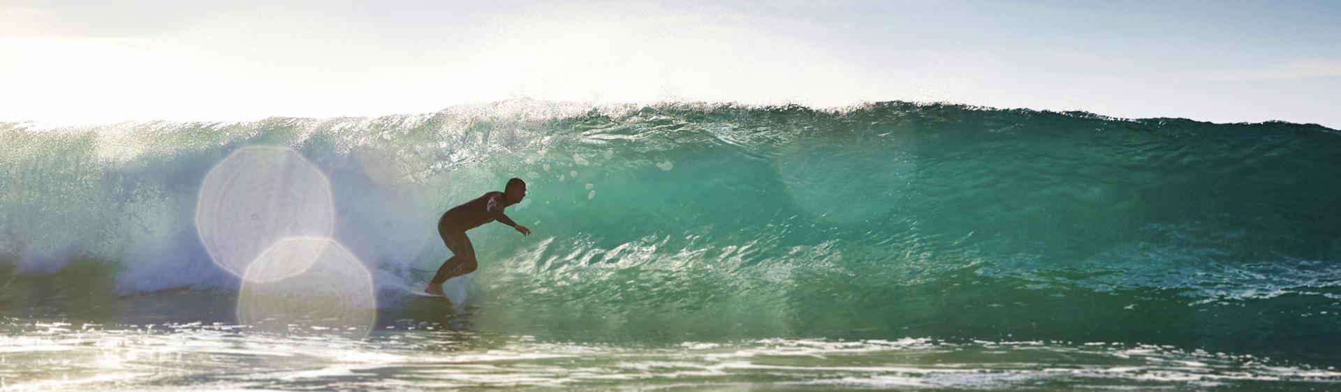 Surfing at Mona Vale, Northern Beaches