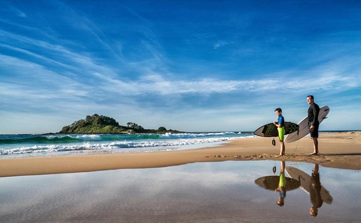 ニューサウスウェールズ州のサウス・コーストで世界クラスのサーフィンができるビーチを発見。